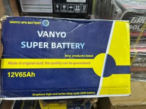 Vanyo Super Battery 12V 65Ah Deep Cycle AGM Battery
