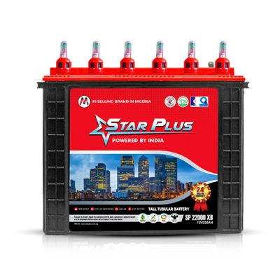 Star Plus Platinum 12V 250Ah Tall Tubular Battery (SP 25000 XB)